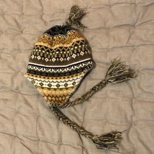 Peruvian style knit beanie.